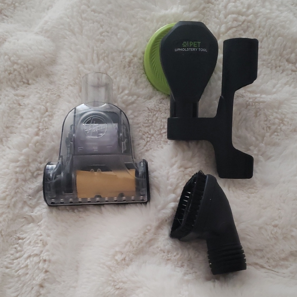 Hoover Pet Upholstery Tool + Vacuum Attachments - Black & Green - Preloved